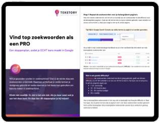 Stappenplan: vind zoekwoorden als een PRO